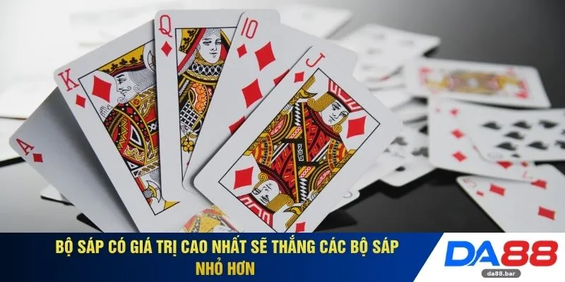 Cào Tố DA88 - Đọc Vị Đối Thủ Và Làm Chủ Bàn Đấu Trí Tuệ 2026 3 Bộ Sáp có giá trị cao nhất sẽ thắng các bộ Sáp nhỏ hơn